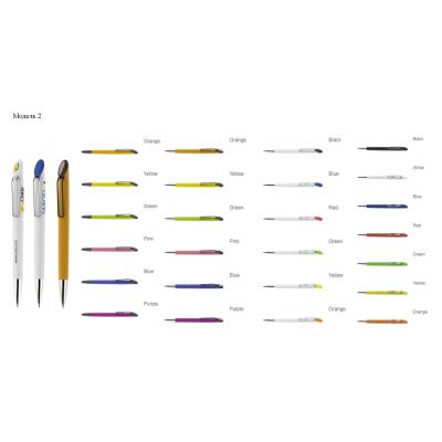 Ручки с полимерной наклейкой, пластиковые с логотипом-3