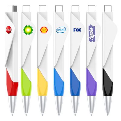 Ручки с широким клипом с логотипом-0