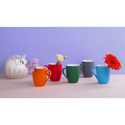 Кружка Trend, покрытие soft touch, голубой-2
