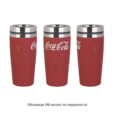 Термостакан Эльбрус 400 мл, покрытие soft touch, красный-4