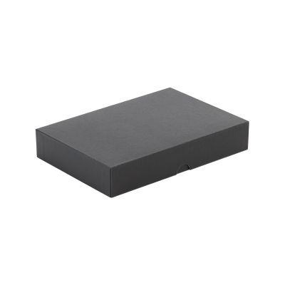 Подарочная коробка без ложемента (крышка-дно, 20 х h 3,5 х 14 см), черный-0