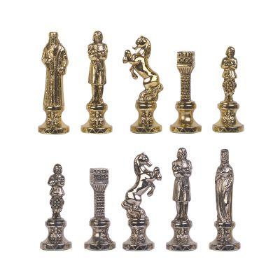 Шахматы Возрождение, синий/золотистый-1