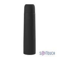 Термос Родос, покрытие soft touch, 1 л., черный