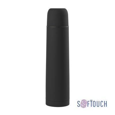 Термос Родос, покрытие soft touch, 1 л., черный-0