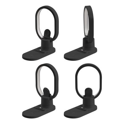 Настольная беспроводная (15W) зарядная станция Starship с лампой, черный-4