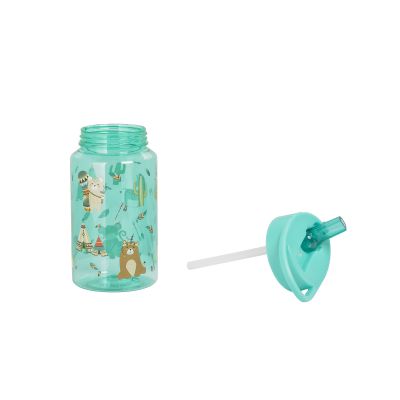 Набор с детским принтом (ланч-бокс, бутылка 0,45 л), зеленый-3