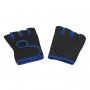 Перчатки для фитнеса Рекорд размер M, черный с синим