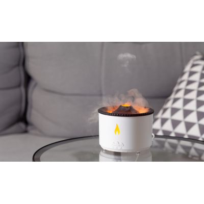 Увлажнитель воздуха Smart Volcano с функцией ароматерапии и интерьерной подсветкой, белый с черным-4
