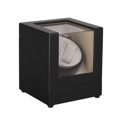 Шкатулка для часов с подзаводом, черный-0