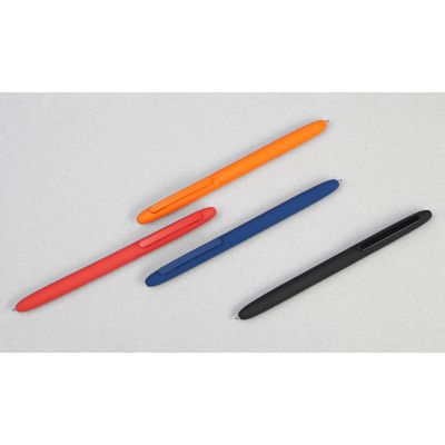 Ручка шариковая Vega, покрытие soft touch, темно-синий-2