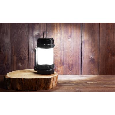 Туристический led-фонарь Campus с аккумулятором 4000 mAh, черный с серым-1