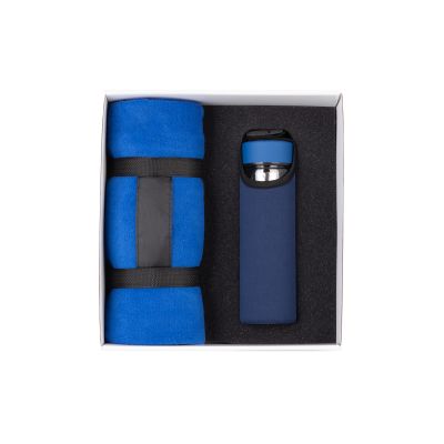 Набор подарочный Хюгге, синий/темно-синий-0