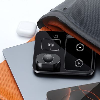 Беспроводная (15W) зарядная станция Lift с сенсорным подъёмным механизмом, черный-3