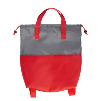 Сумка-рюкзак Carry, серый с бирюзовым, серый с красным-0