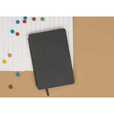 Ежедневник недатированный Альба, формат А5, гибкая обложка, черный-1