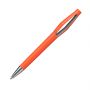 Ручка шариковая Jack, оранжевый/серебро, оранжевый