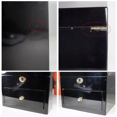 Шкатулка для часов с подзаводом, черный-3