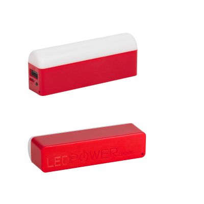 Зарядное устройство с лампой Светлячок, красный с белым-0