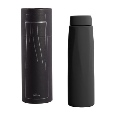 Термос Calypso, покрытие soft touch, 0,5 л., черный-0