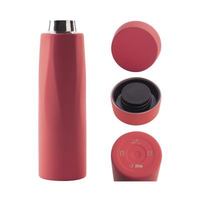 Термос Calypso 500 мл, покрытие soft touch, коробка, красный-1