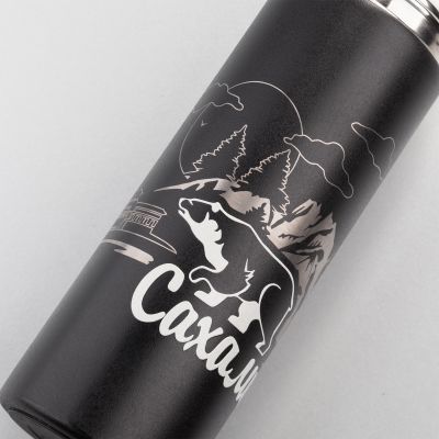 Набор подарочный Алтай: термос, 3 кружки, пудра, черный-5