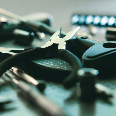 Набор инструментов Колесо, черный с серебром-3