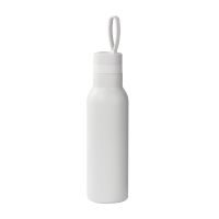 Бутылка для воды Фитнес, покрытие пудра, 0,7 л., белый