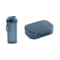 Набор Eat&Drink box: бутылка, ланч-бокс, синий