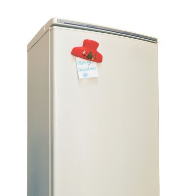 Магнит-клип новогодний с музыкой, красный-1