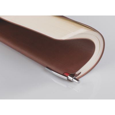 Ежедневник недатированный Альба, формат А5, гибкая обложка, коричневый-4