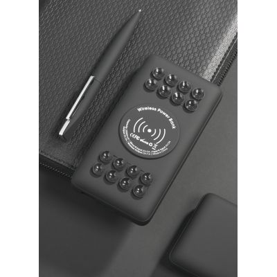 Беспроводное зарядное устройство Twenty SOFTTOUCH, 20000 mAh, черный-1