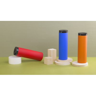 Термостакан Брайтон 500 мл, покрытие soft touch, синий-6