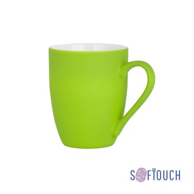 Кружка Trend, покрытие soft touch, зеленое яблоко-0