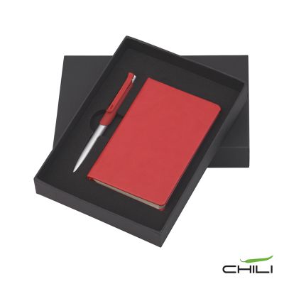 Подарочный набор Корсика, покрытие soft touch, красный-2