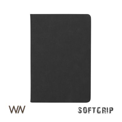 Ежедневник недатированный Флоренция, А5, покрытие soft grip, черный-0