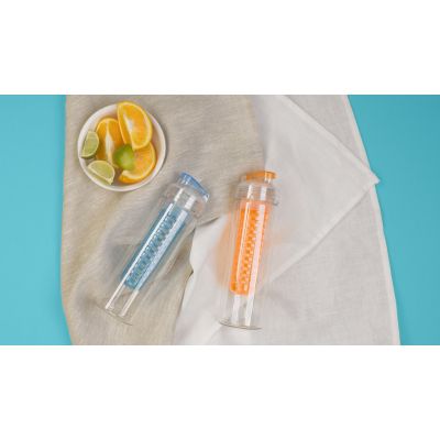 Бутылка для воды Fruits 700 мл с емкостью для фруктов, оранжевый-3