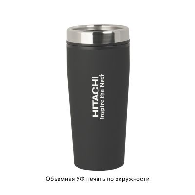 Термостакан Европа 500 мл, покрытие soft touch, черный-3