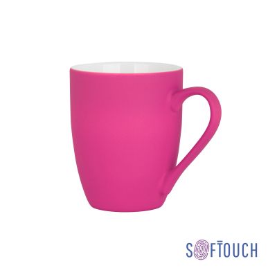 Кружка Trend, покрытие soft touch, фуксия-0