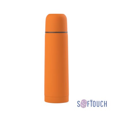 Термос Крит 500 мл, покрытие soft touch, оранжевый-0