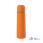 Термос Крит, покрытие soft touch 0,5 л., оранжевый