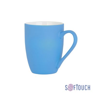 Кружка Trend, покрытие soft touch, голубой-0