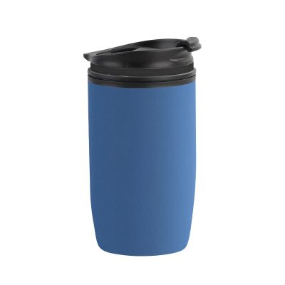 Термостакан Unicup 300 мл, покрытие soft touch, синий-0