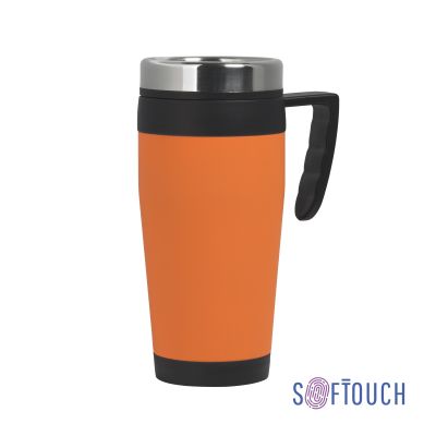 Термокружка Австралия 400 мл, покрытие soft touch, оранжевый-0