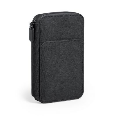 Дорожный органайзер с УФ-стерилизатором, черный-0