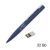 Ручка шариковая Callisto с флеш-картой 32Gb, покрытие soft touch, темно-синий
