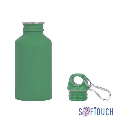 Бутылка для воды Финиш 500 мл, покрытие soft touch, зеленый-1
