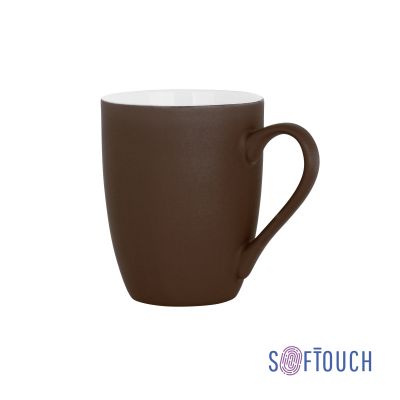 Кружка Trend, покрытие soft touch, коричневый-0
