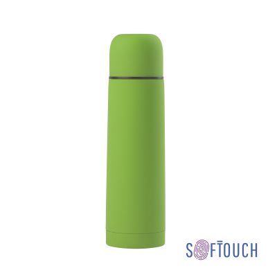Термос Крит 500 мл, покрытие soft touch, зеленое яблоко-0
