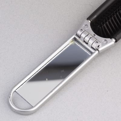 Расческа с зеркалом, серебристый-2