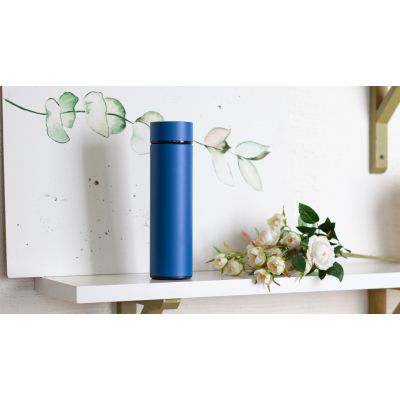 Термос Бостон 500 мл с индикацией температуры, пудра, синий-1